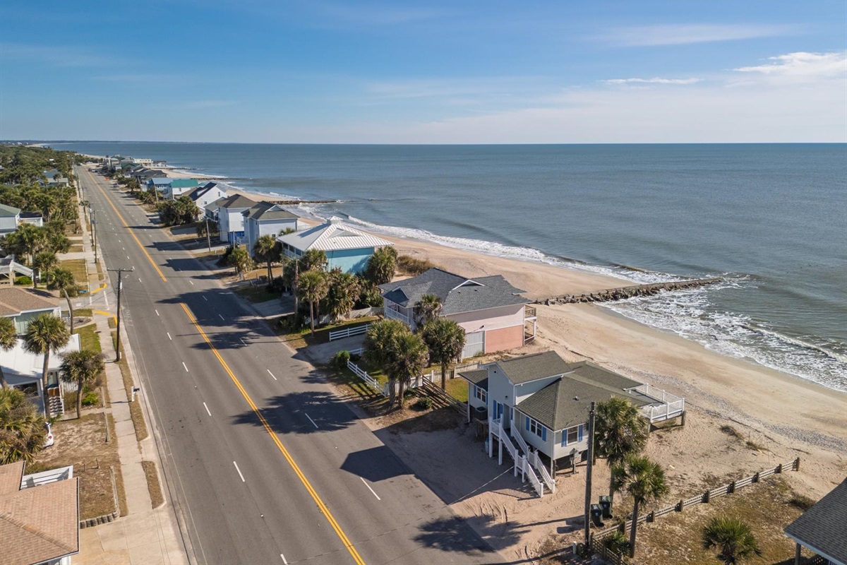Looking Up the Beach
