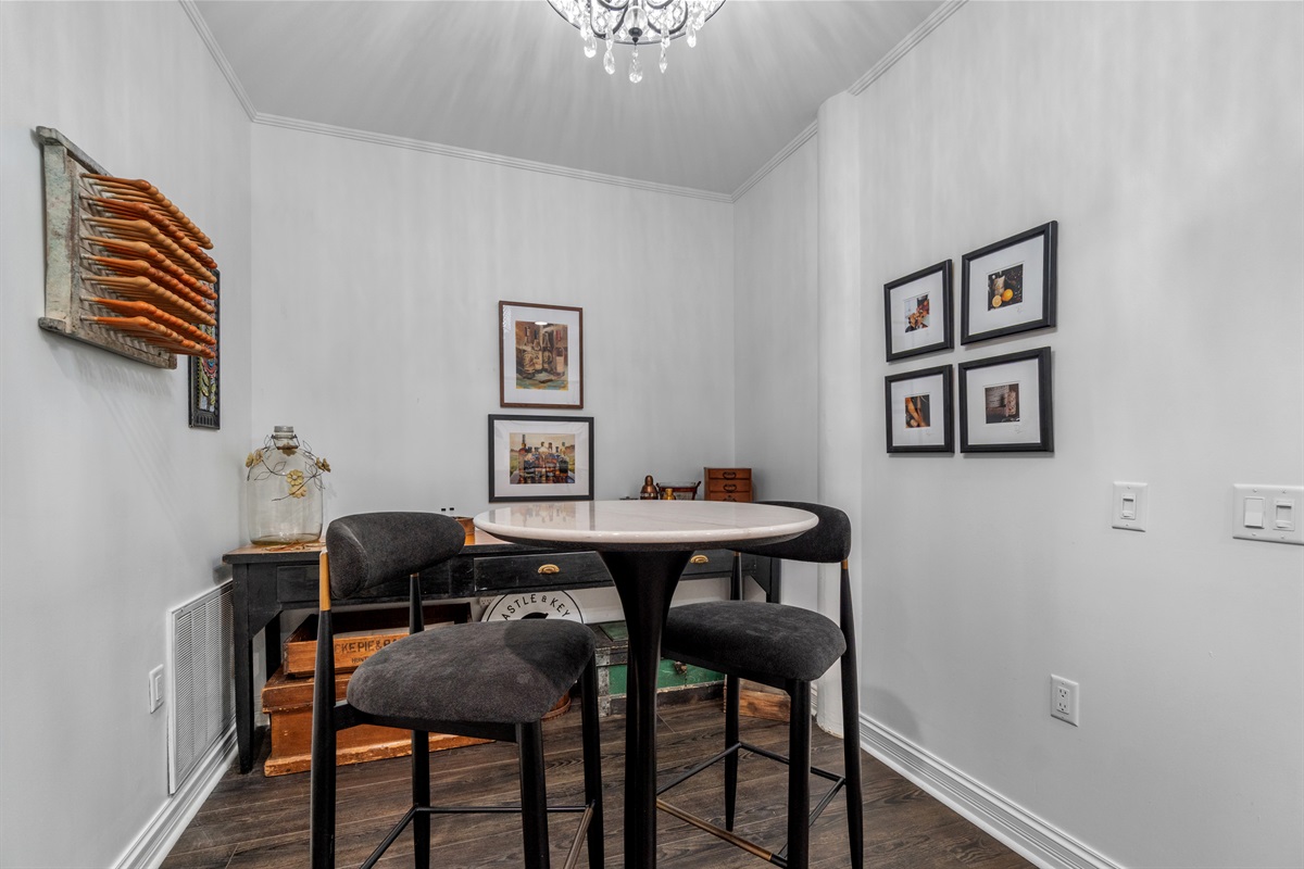 Dining Nook with coffee bar