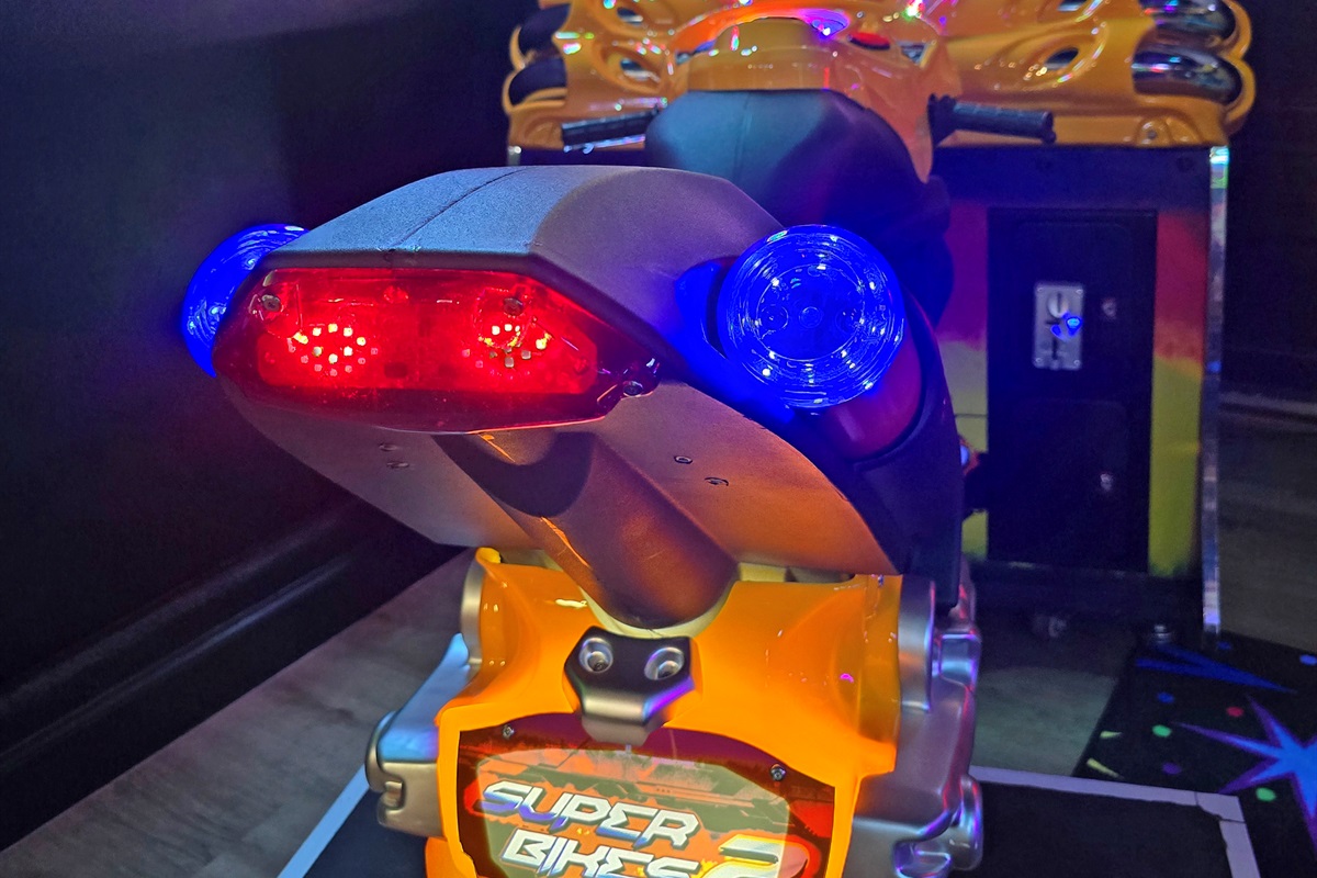 Rip through mountains or the Las Vegas strip on Super Bikes 2, an exciting thrill ride.