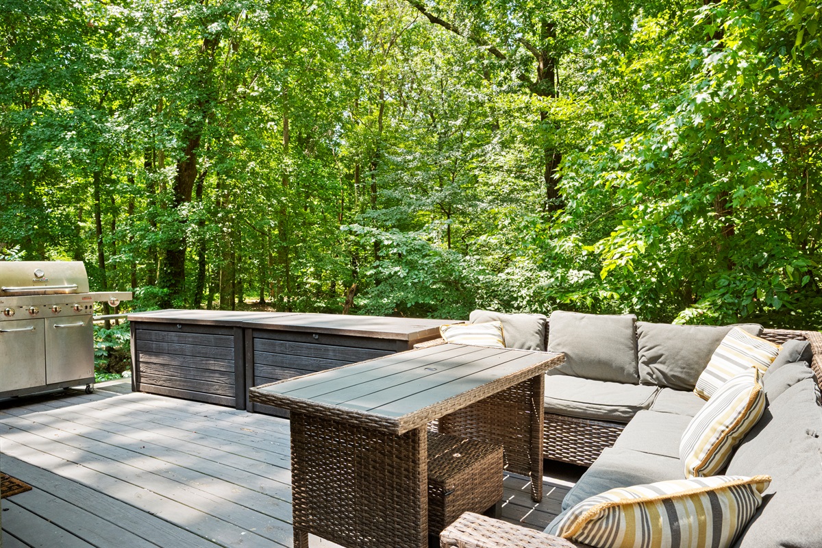 Propane Grill | Wrap-Around Porch (summer time)