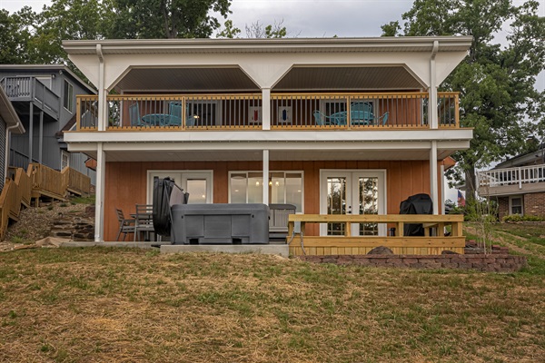 Back view of the home