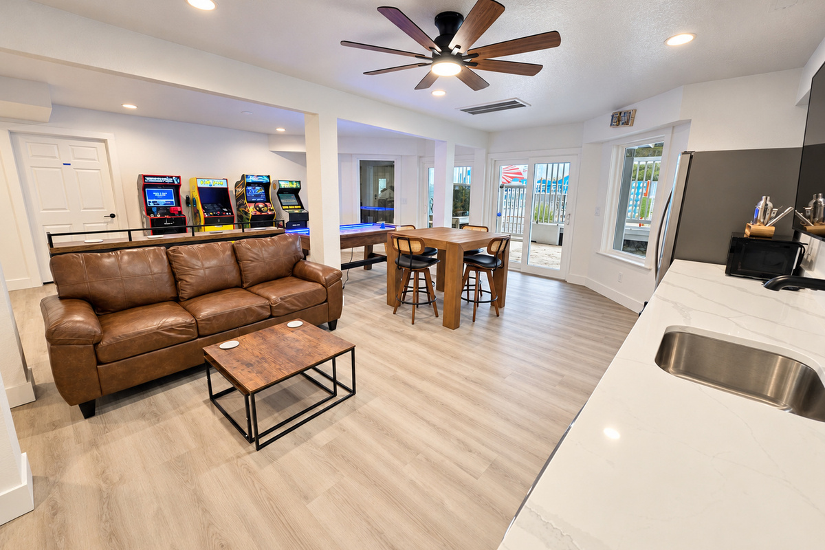 Rec room sitting area
