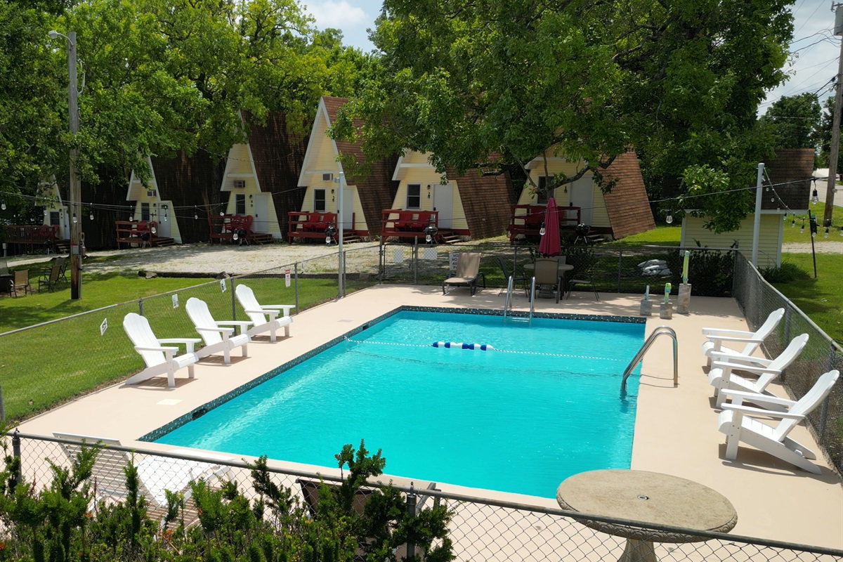Outdoor pool open seasonally