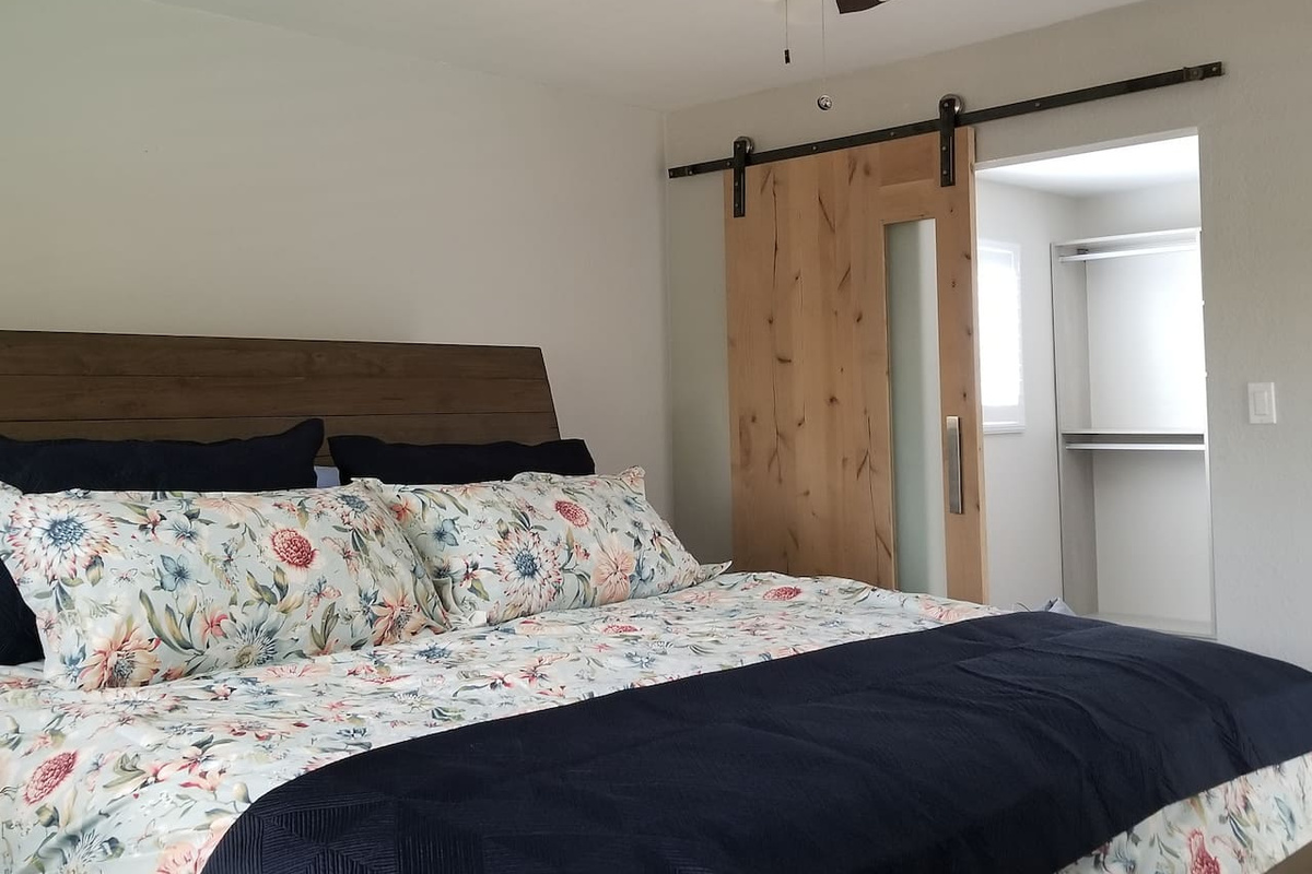 Walk-in closet the size of a bedroom