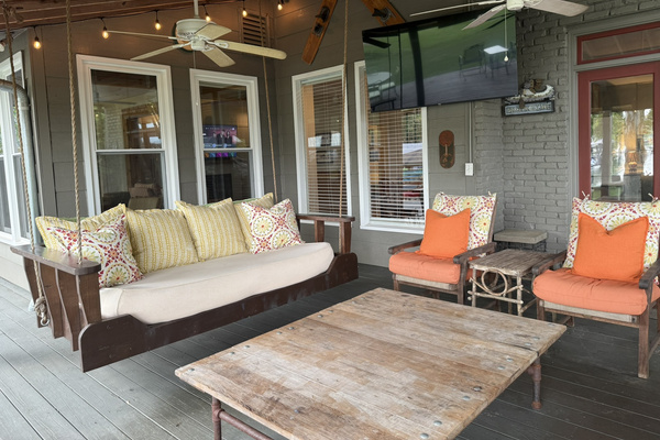 Shady Porch with TV for Relaxing