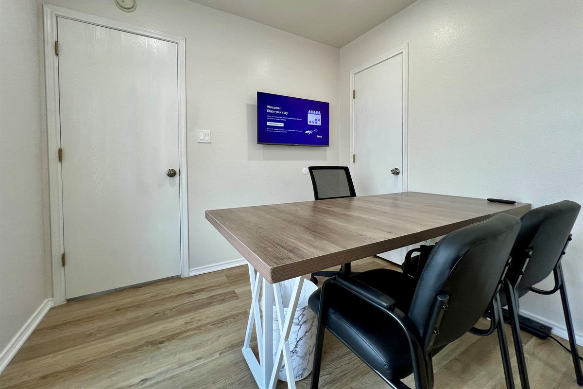 Cozy office space with desk