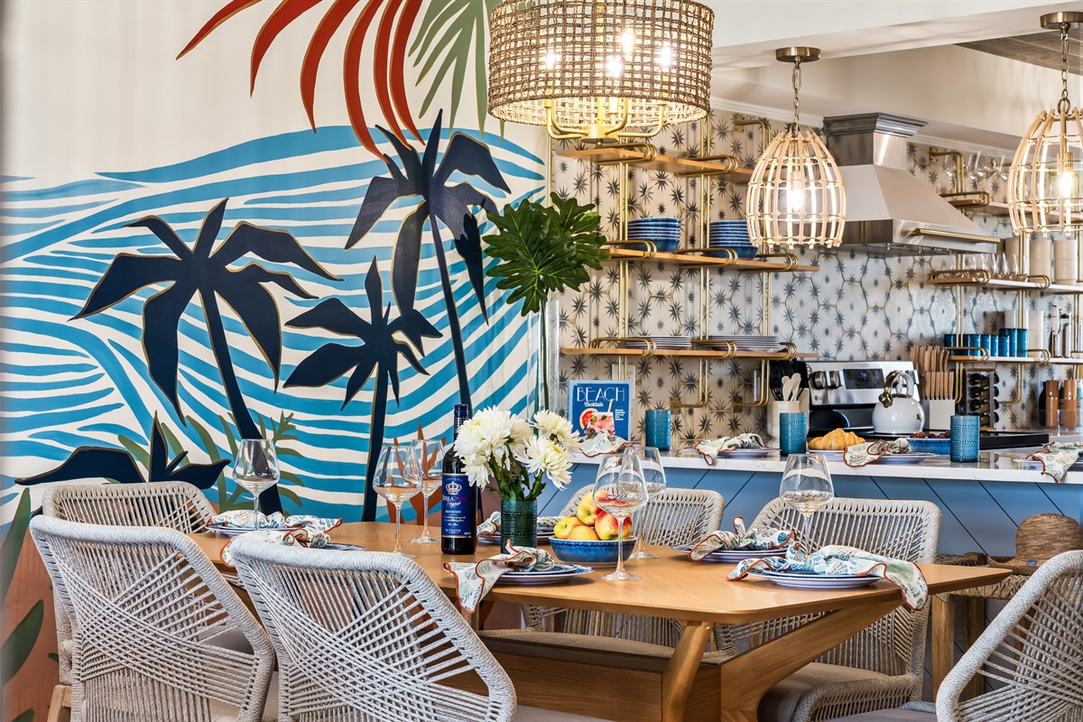 A dining space full of character, with seating for everyone.