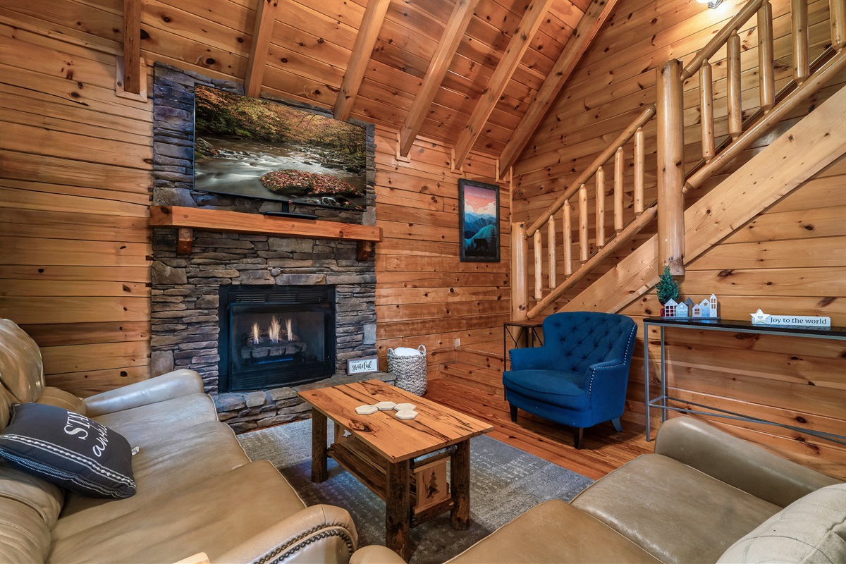 Spacious living area for movie nights and quality time