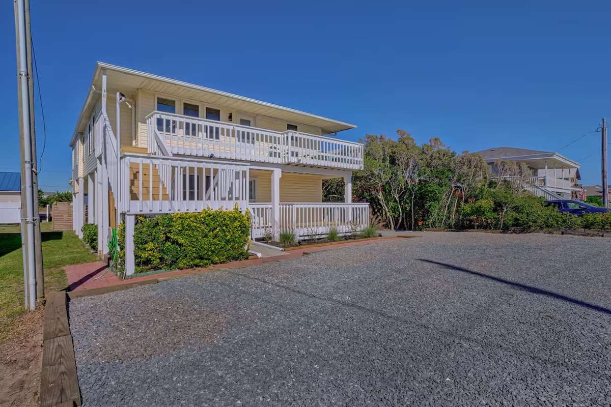 Parking available for 2 vehicles. 