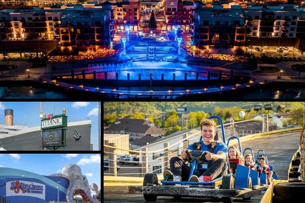 BRANSON, MO: Really cool lots of stuff to do.. Things to look at, stores to shop at places to eat! Don't miss the water show right on the lakefront every hour on the hour!