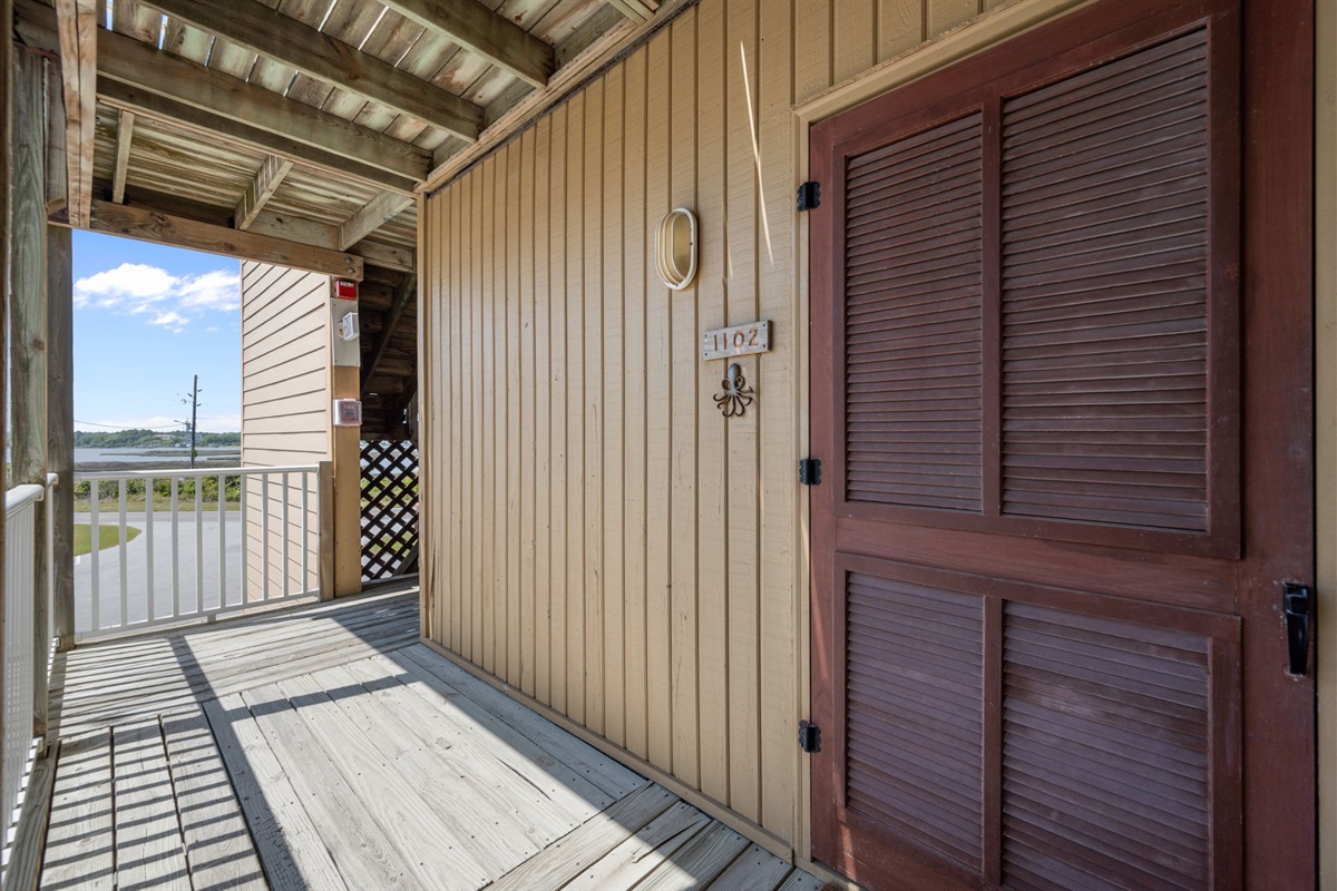 Easy first-floor access with a private entrance