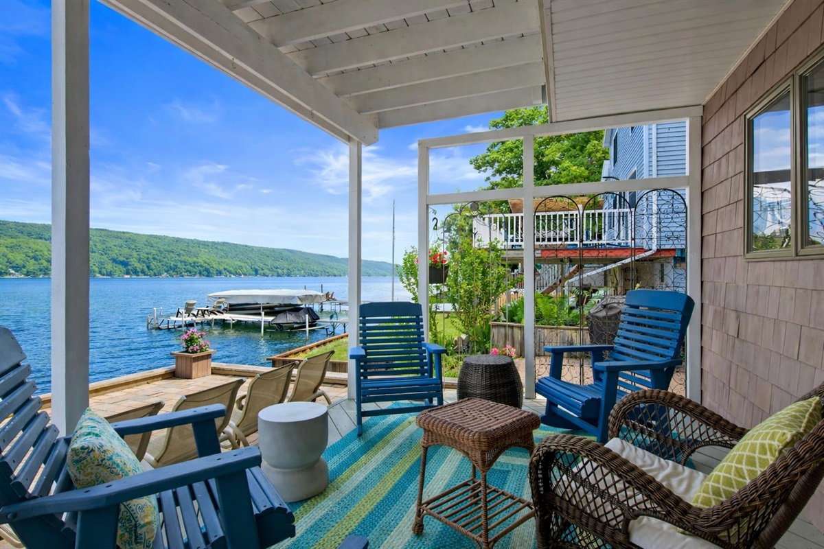 Relax and be amaze in our patio. The view here is stunning