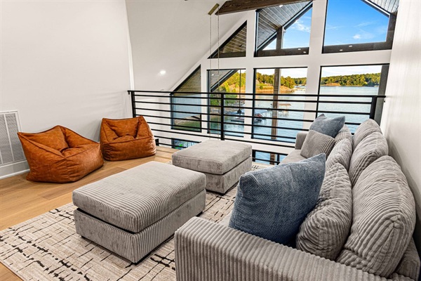 A cozy lounge area to talk, unwind, and relax.