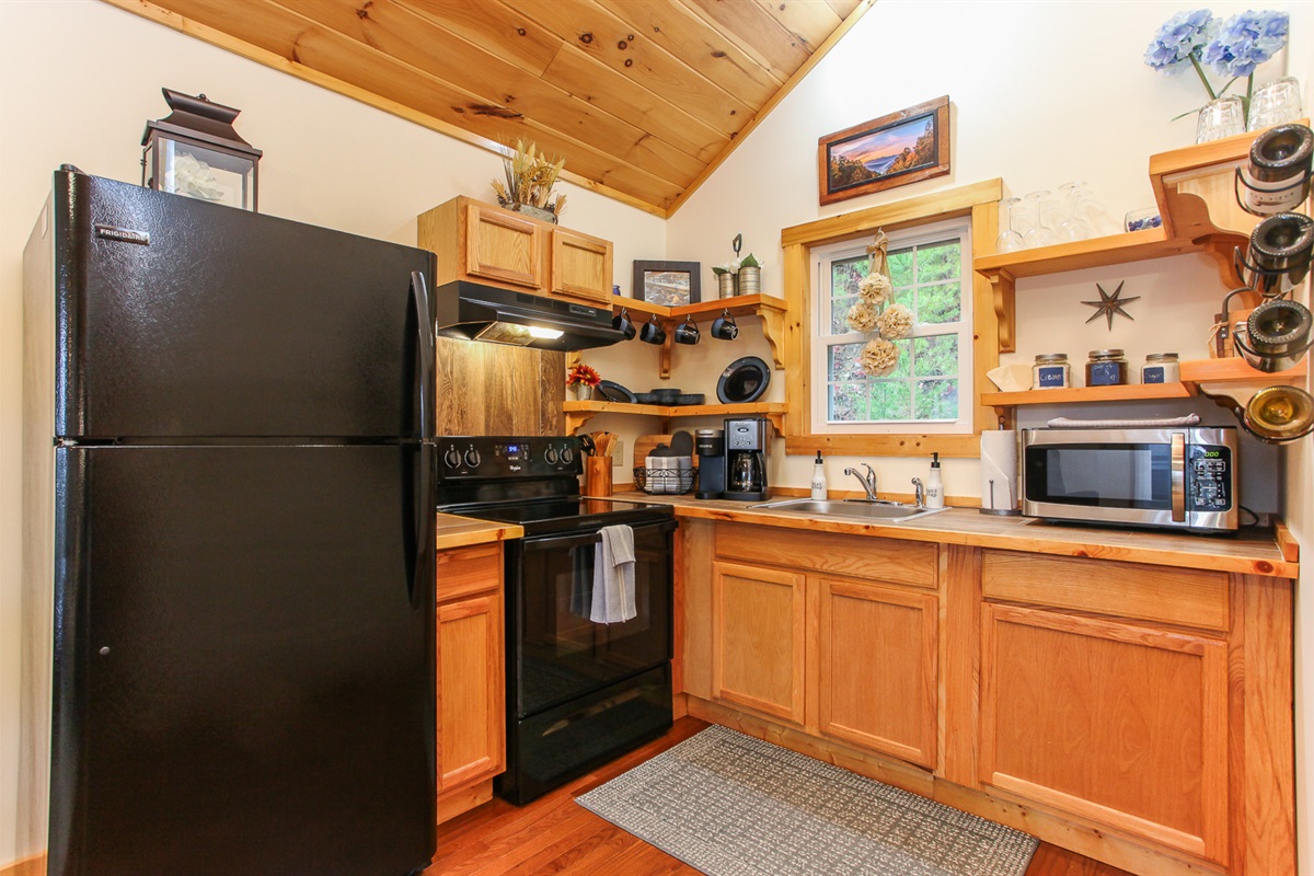 Fully stocked kitchen