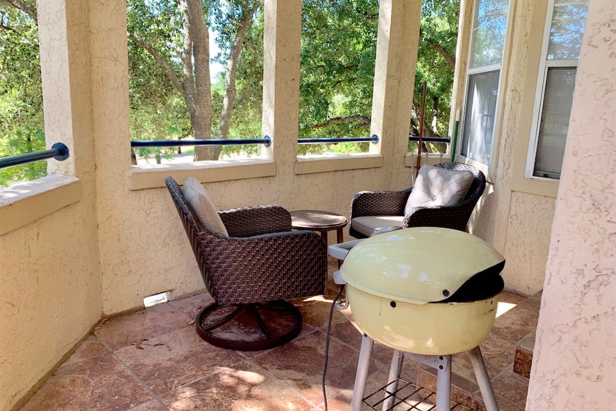 Private Grill on Patio