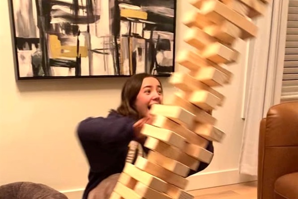 The only pressure here? Don’t knock over the Giant Jenga tower — laughter guaranteed.