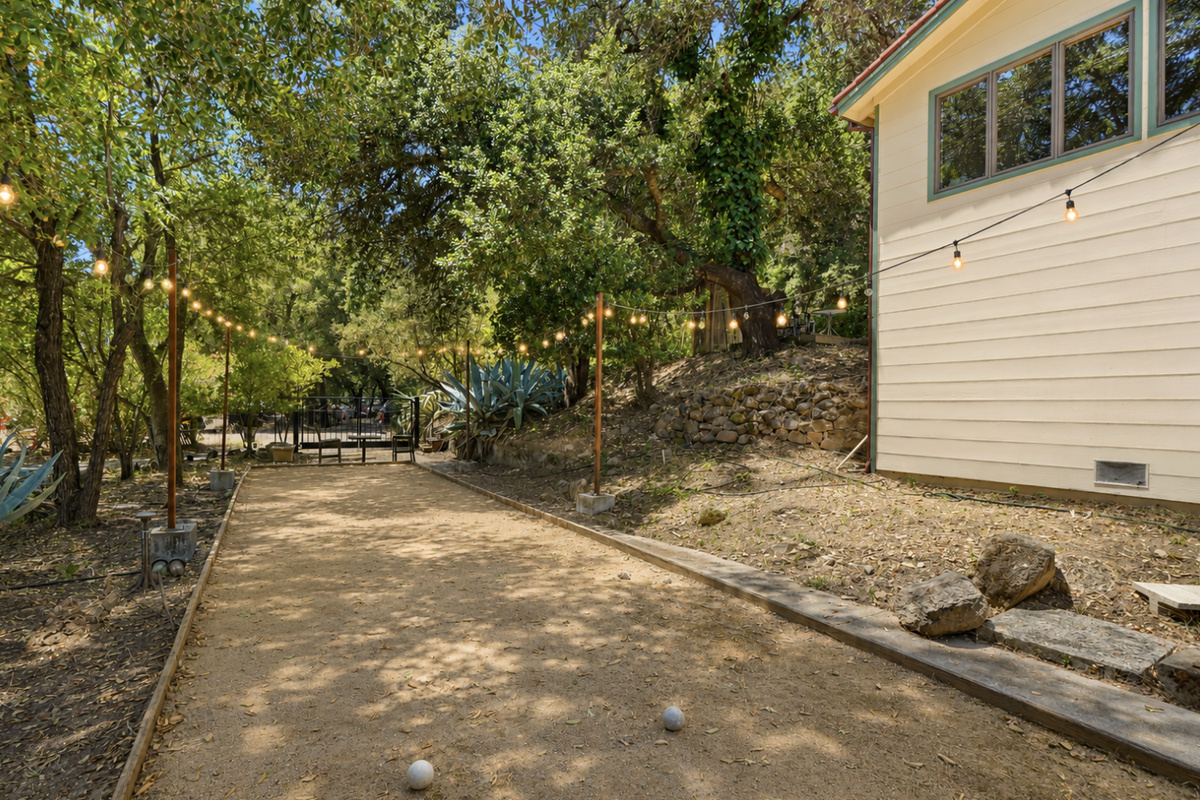 Enjoy a friendly game of bocce ball