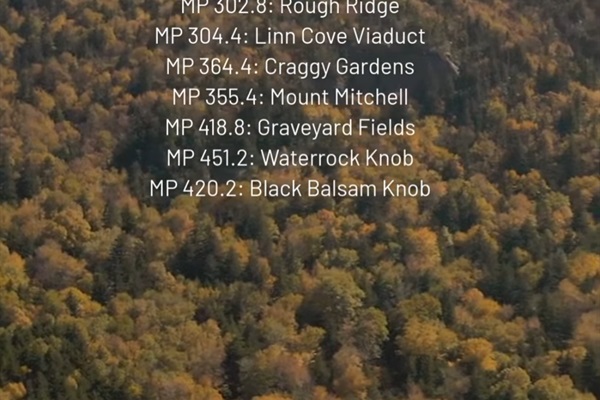 Some Nearby Amazing View Points on the Blue Ridge Parkway! Come stay @ WishYouWereHere7Devils for your Leaf Peeping late September to mid October!