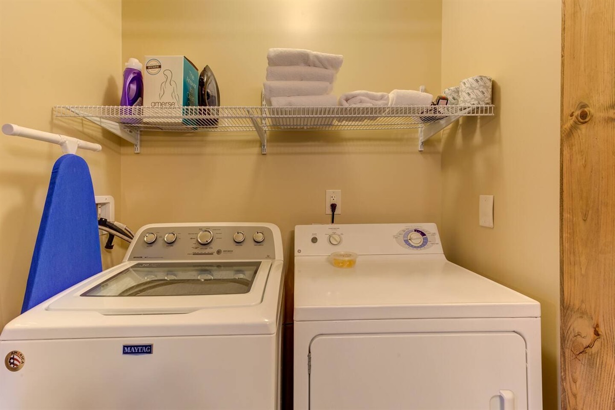 Full-size washer and dryer