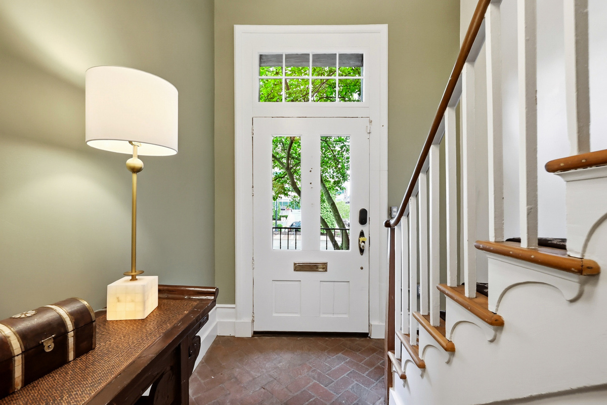 Charming historic details.