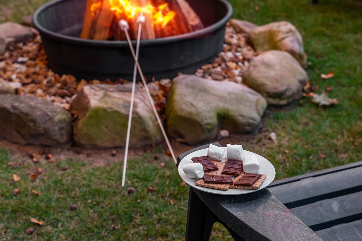 Roast marshmallows, share stories, and unwind by the glowing fire pit.