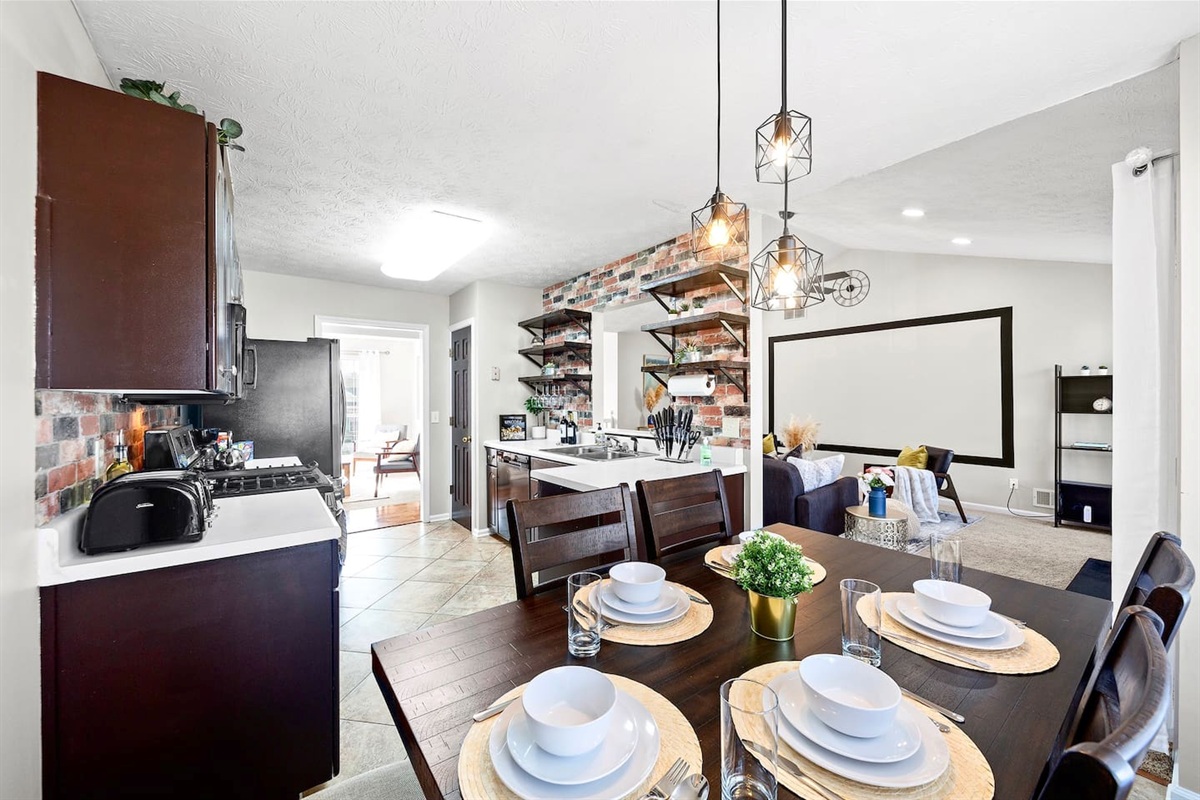 Dining area located off the Living Room.