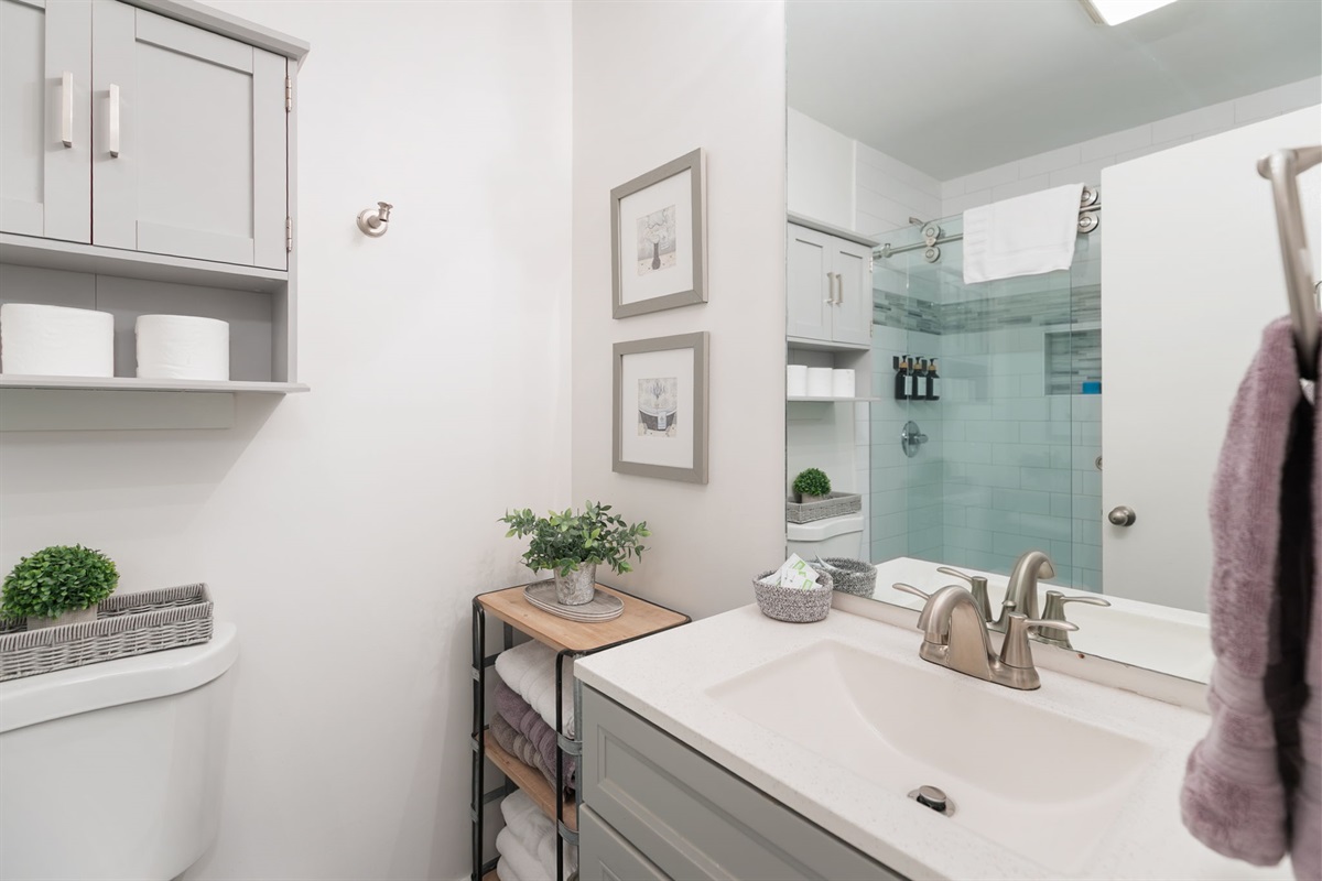 Full bath - all toiletries are provided!