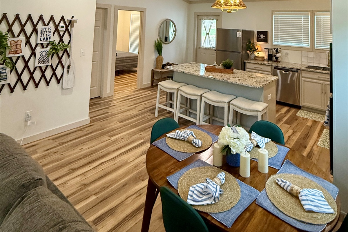 Ample dining space!