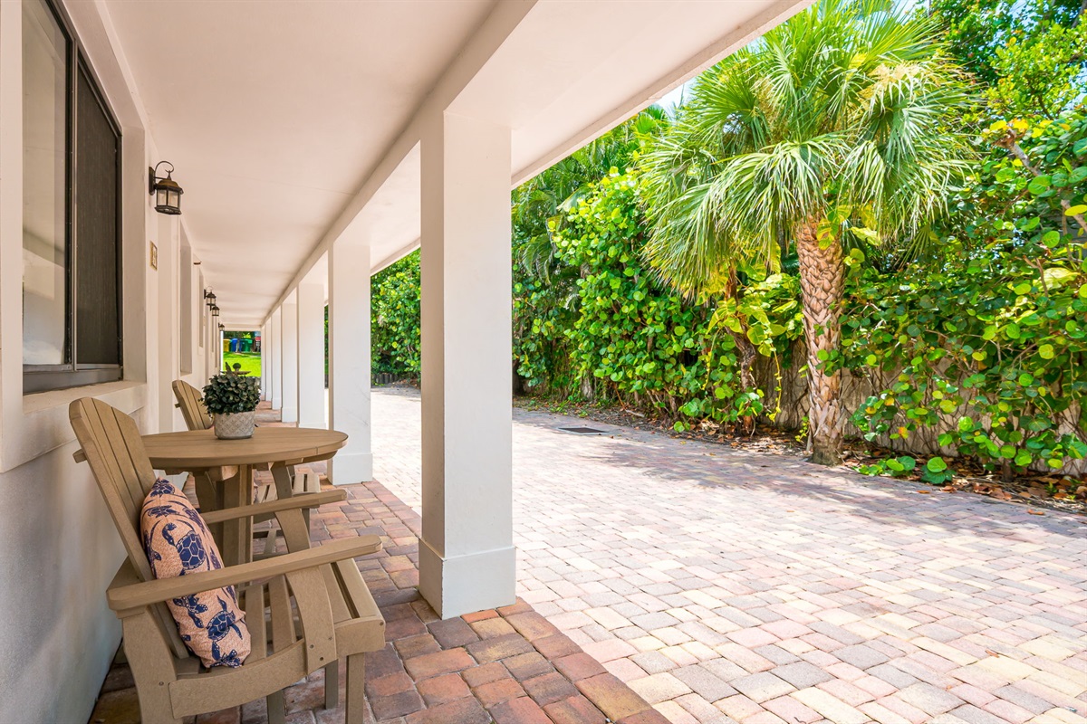 Relaxing patio seating