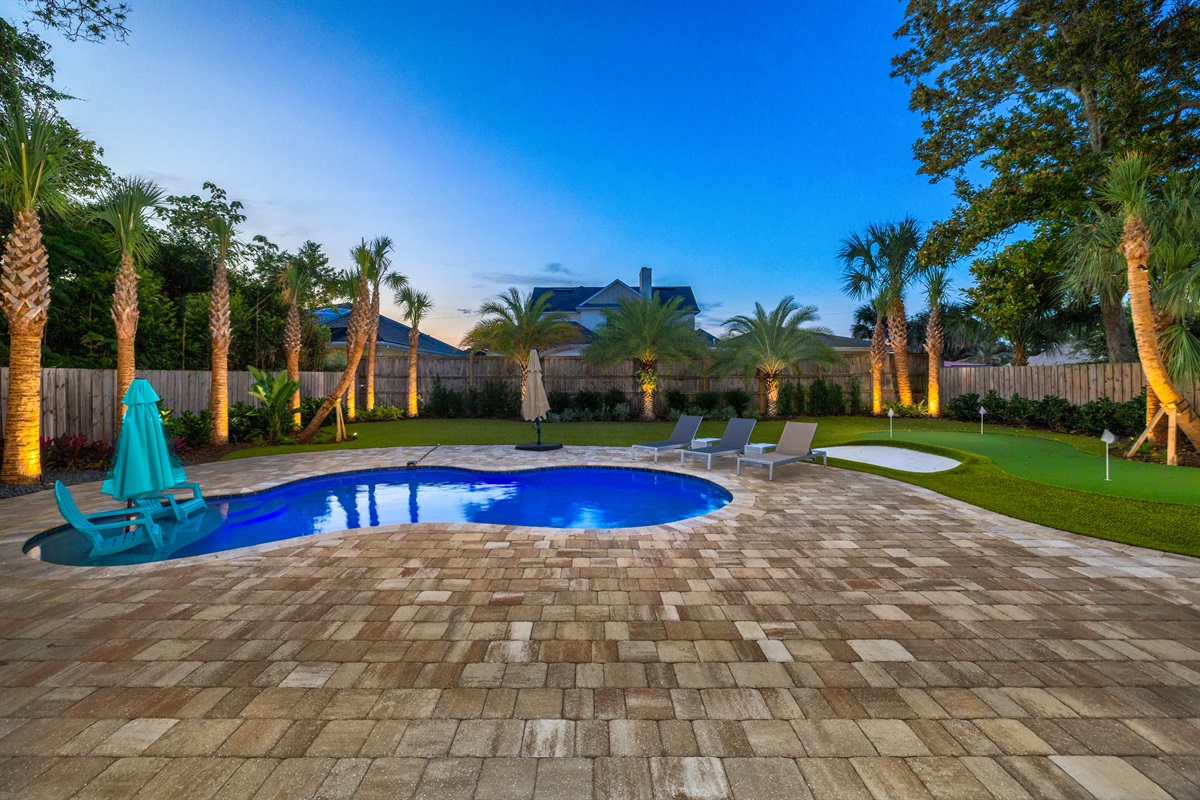 Poolside relaxation- space for the whole family