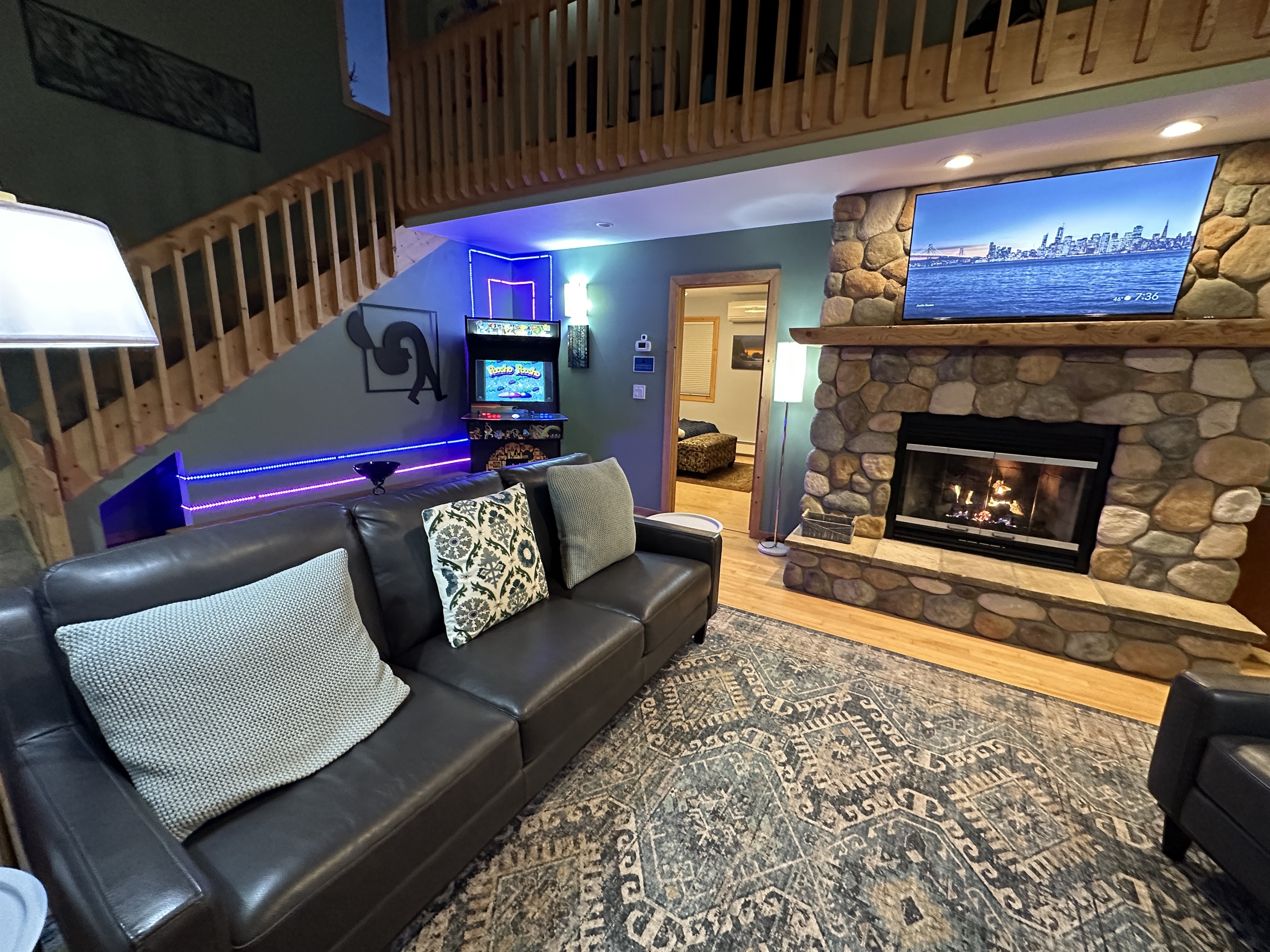 Living room and Arcade