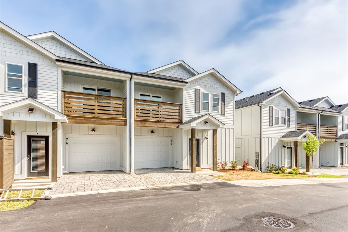 Private driveway with garage parking