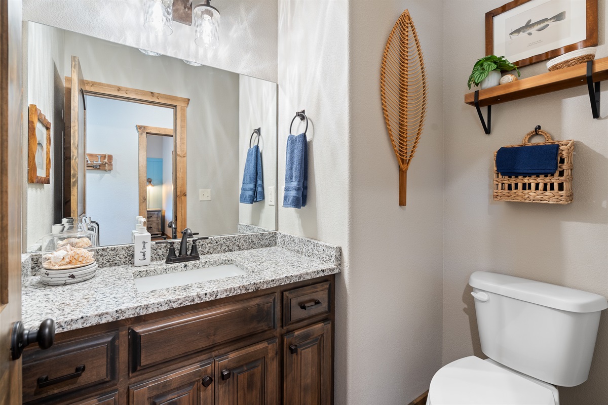 Half bathroom on main level