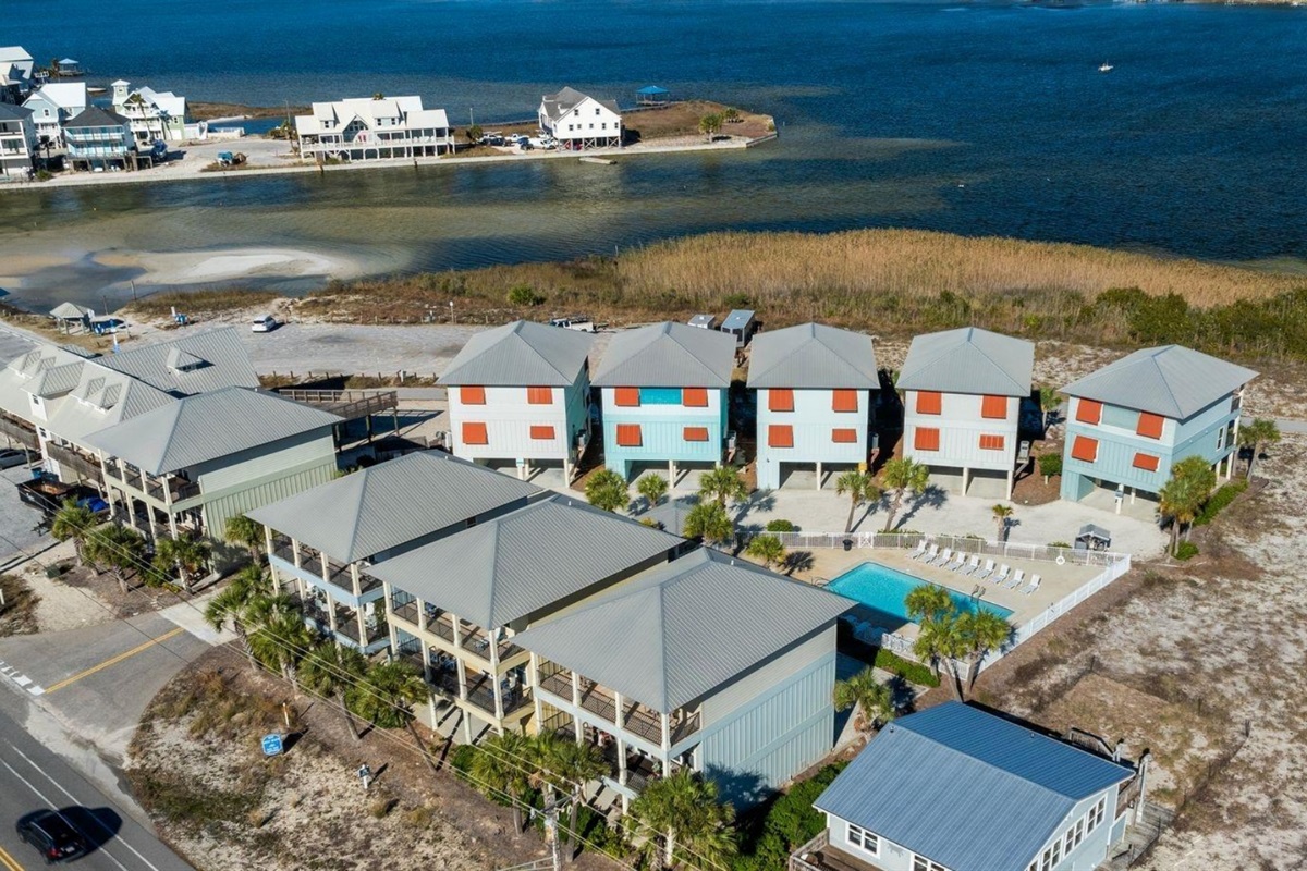 Aerial view of the community 