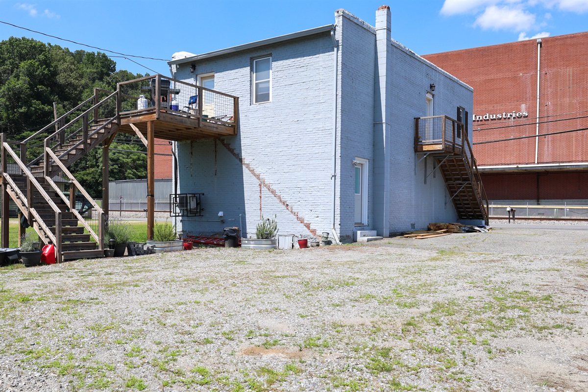 Exterior, shared parking with other unit