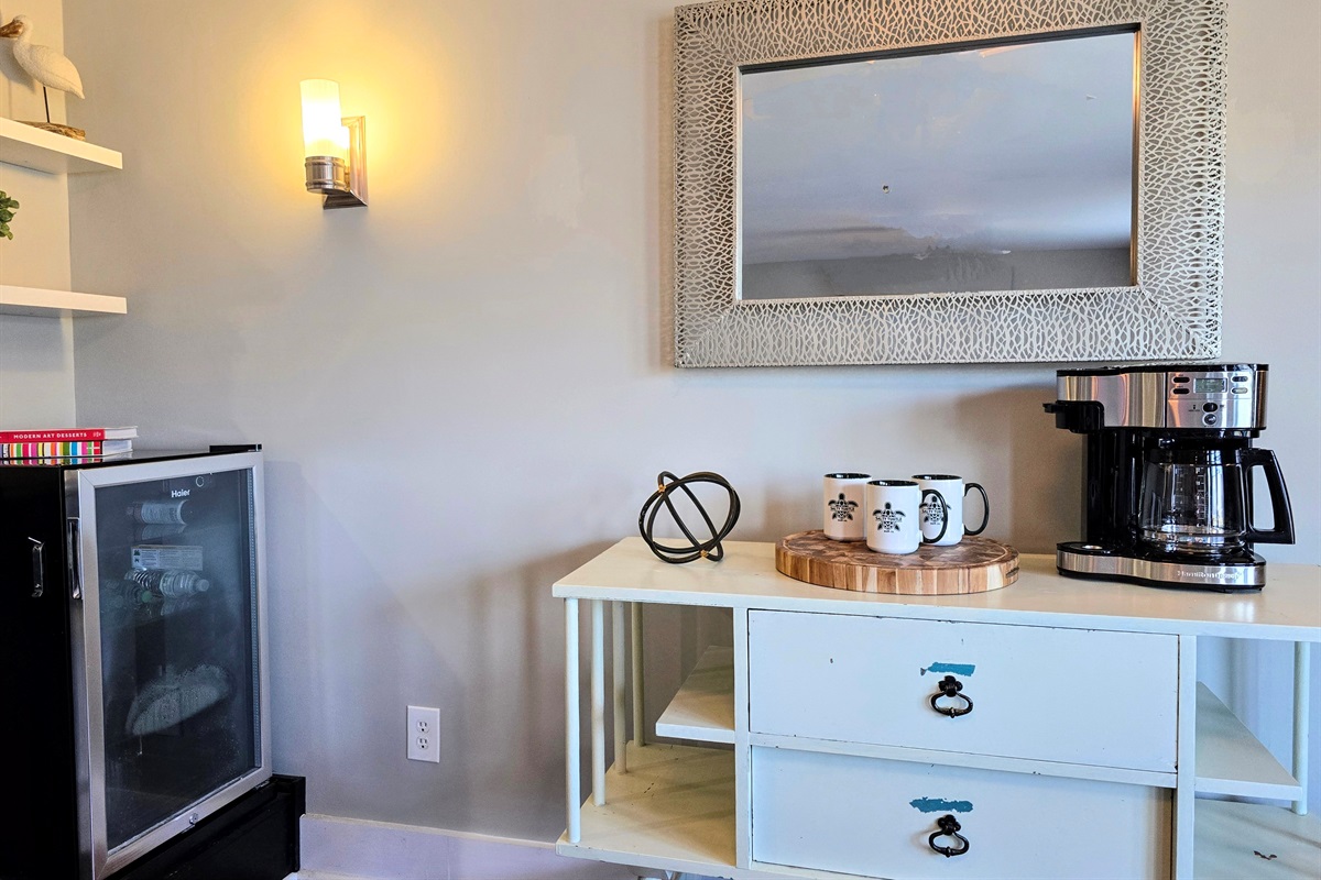 Coffee Bar and Wine Cooler