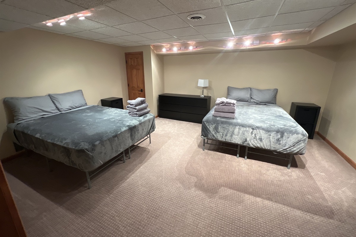 Downstairs Double Queen Bedroom