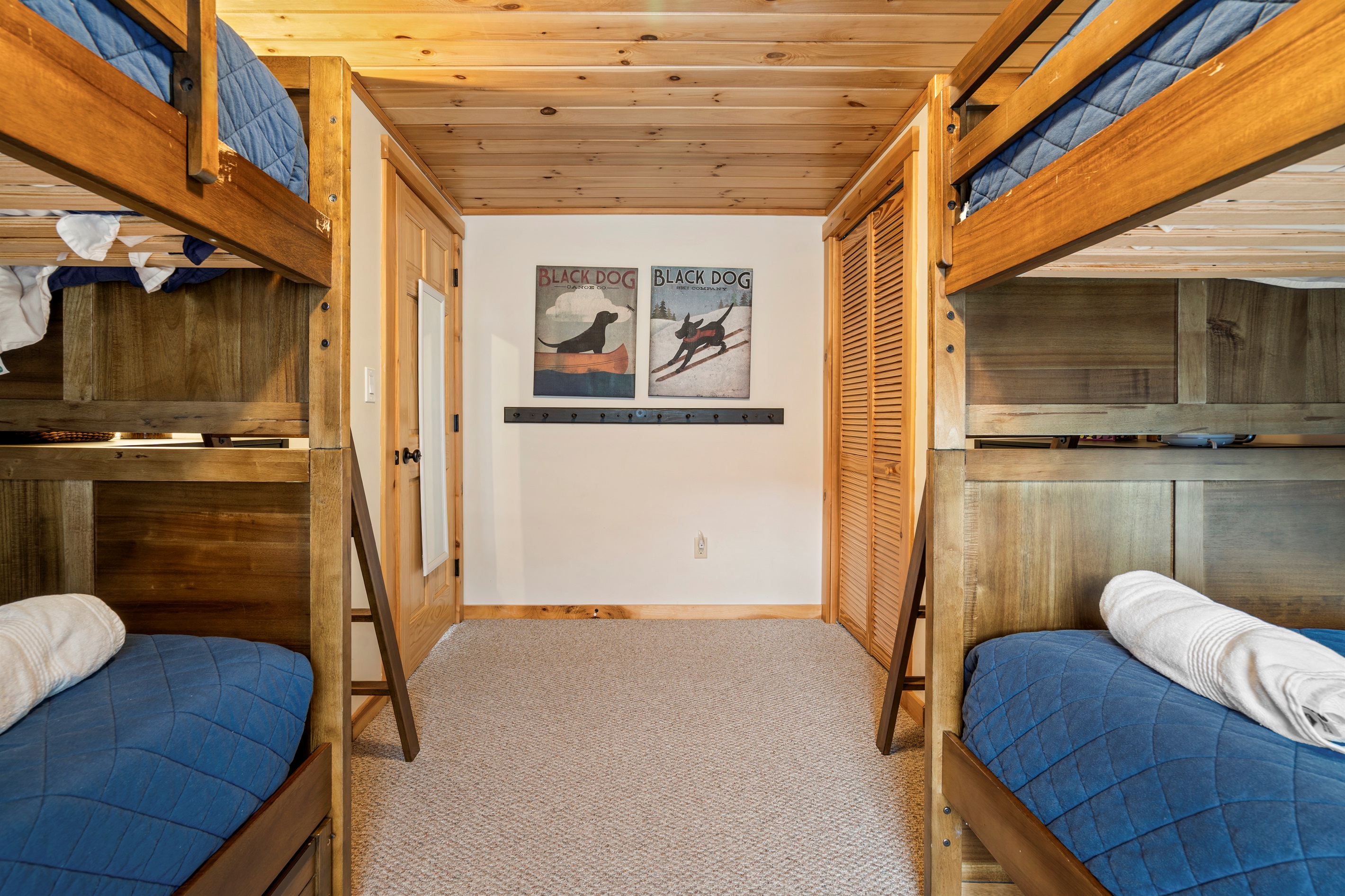 Maximize sleeping arrangements with cozy bunk beds.