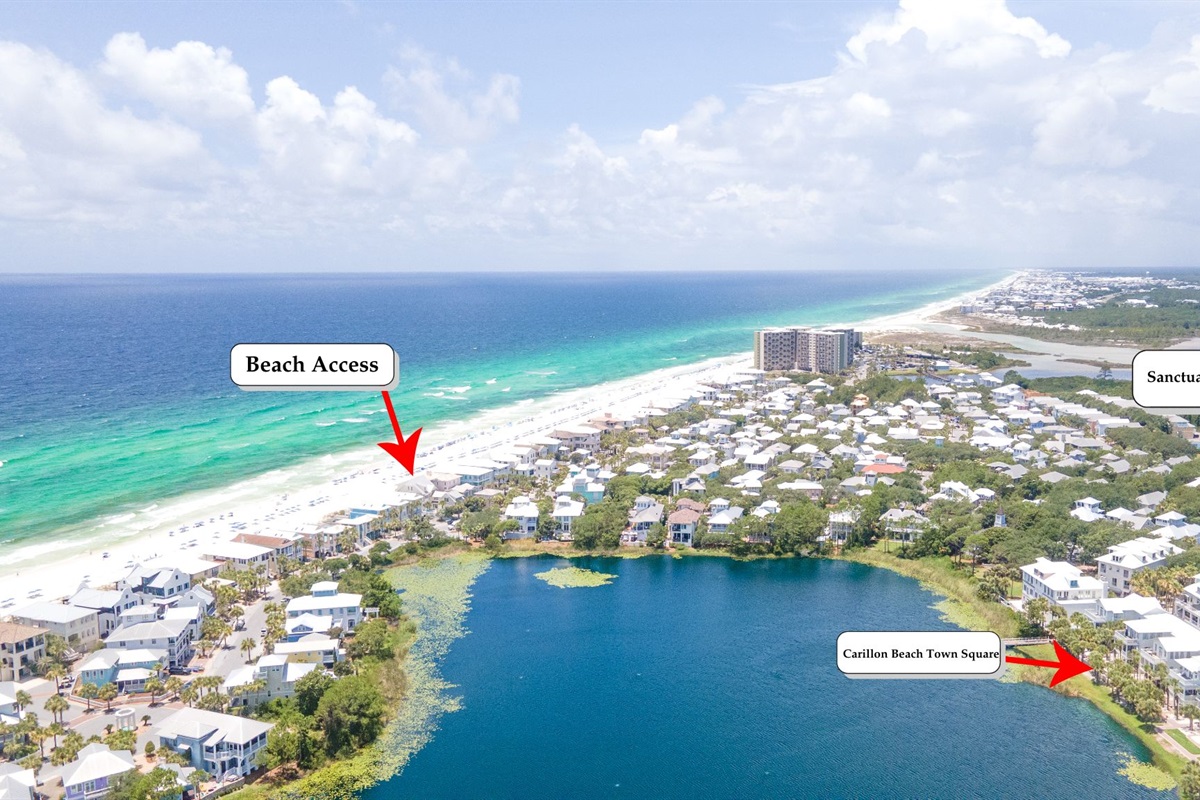 Carillon Beach & Location of Home