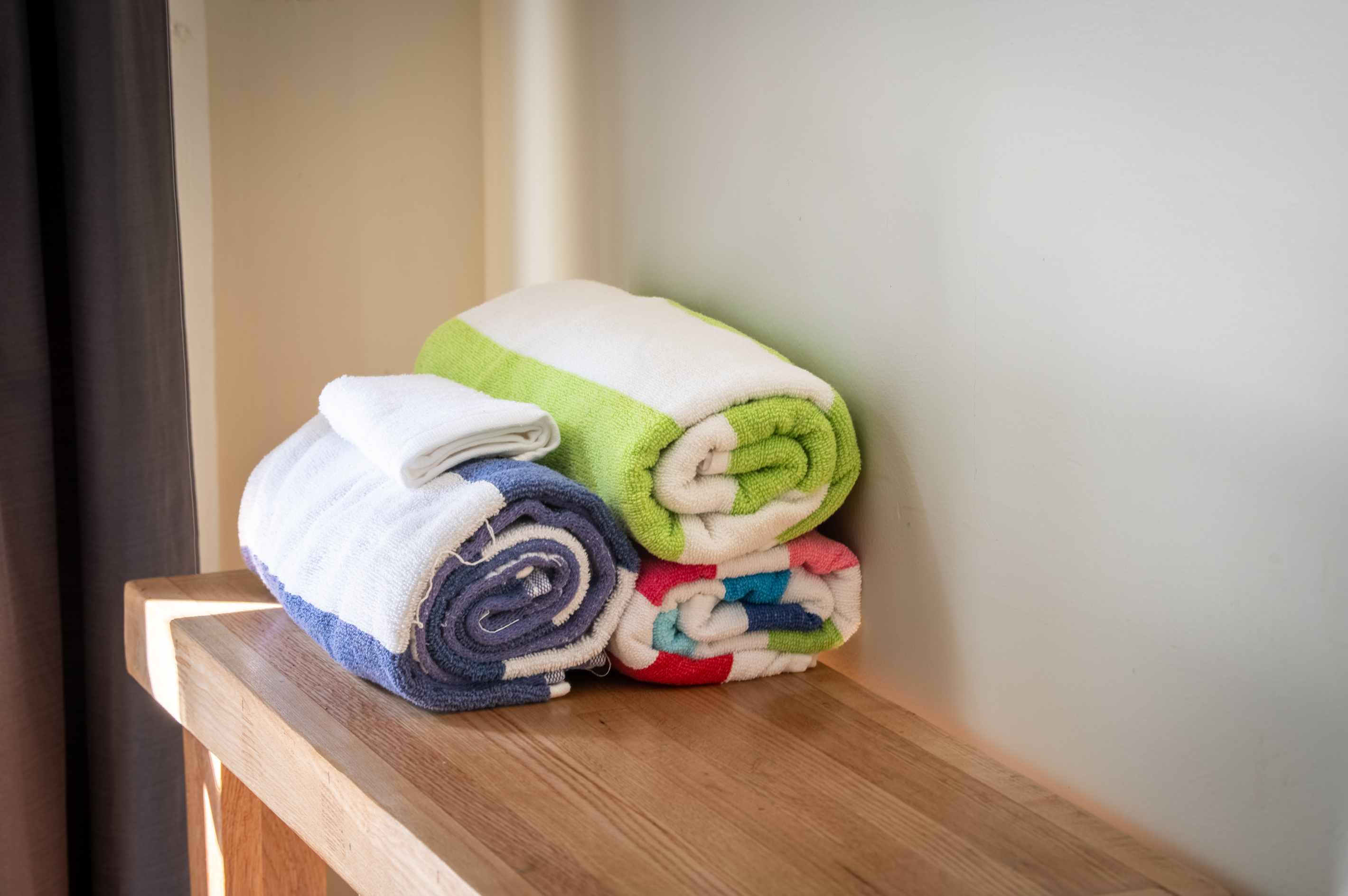 We've even provided a few pool towels, so all you need to bring is your swimsuit. Grab a towel, head outside, and enjoy your own little slice of vacation. *Note* Please bring extra pool towels for extra people!