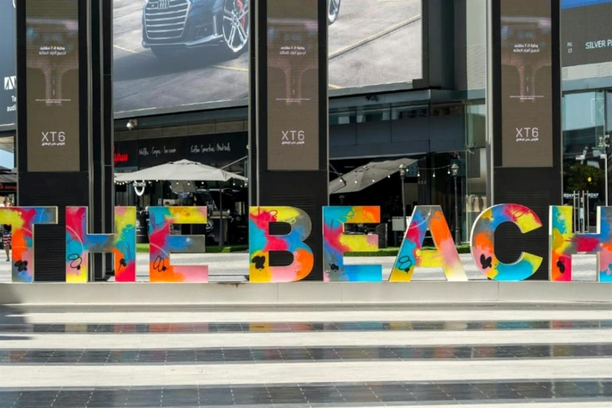 JBR beach is only 10 minute walking distance