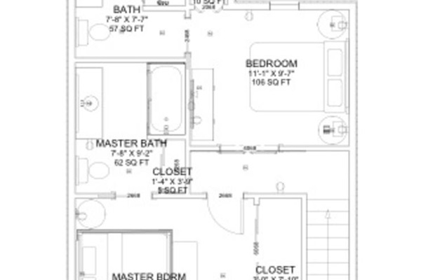 Floor Plan Upper Level - Sunrise Ridge Resort Airbnb in Parksville