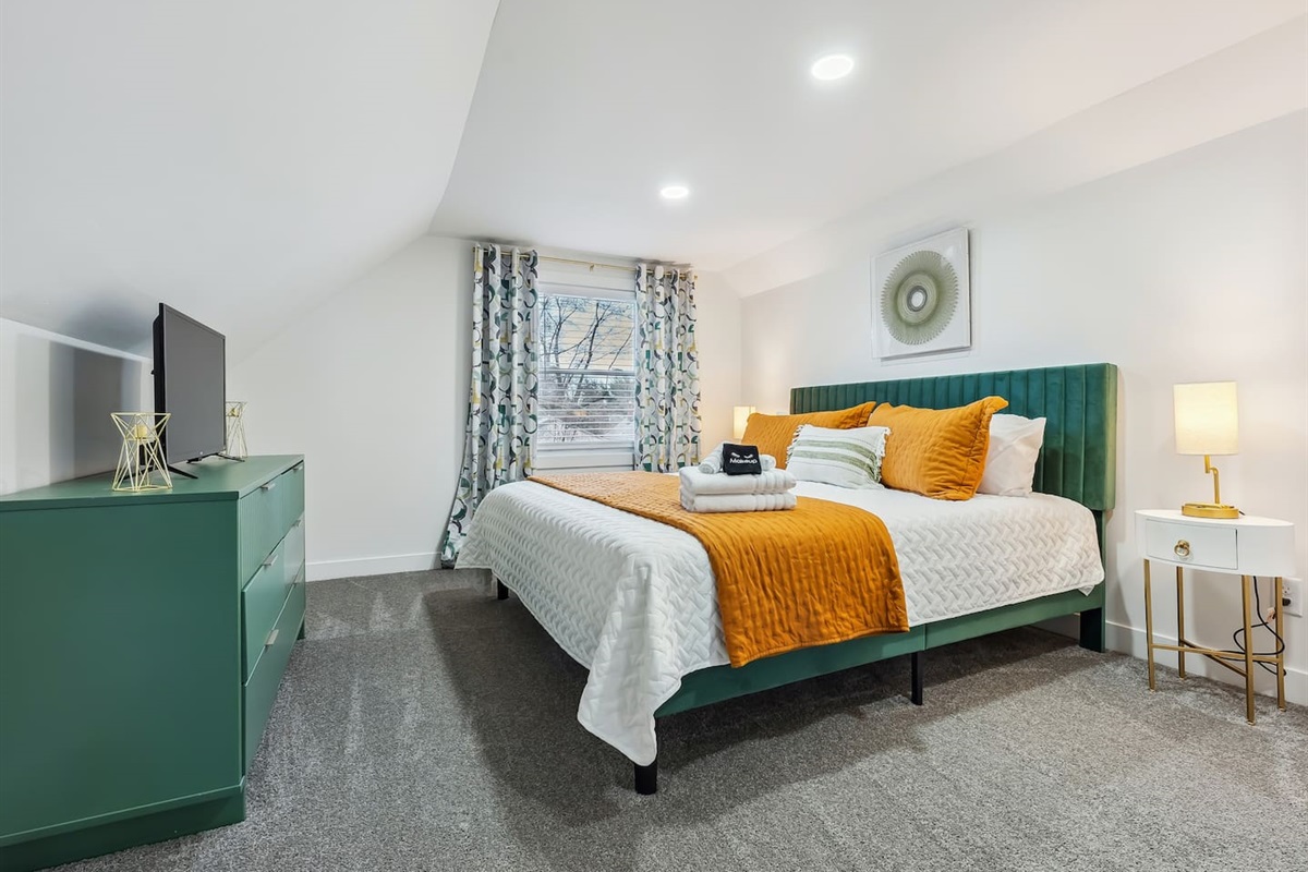 Double dresser for clothing storage.