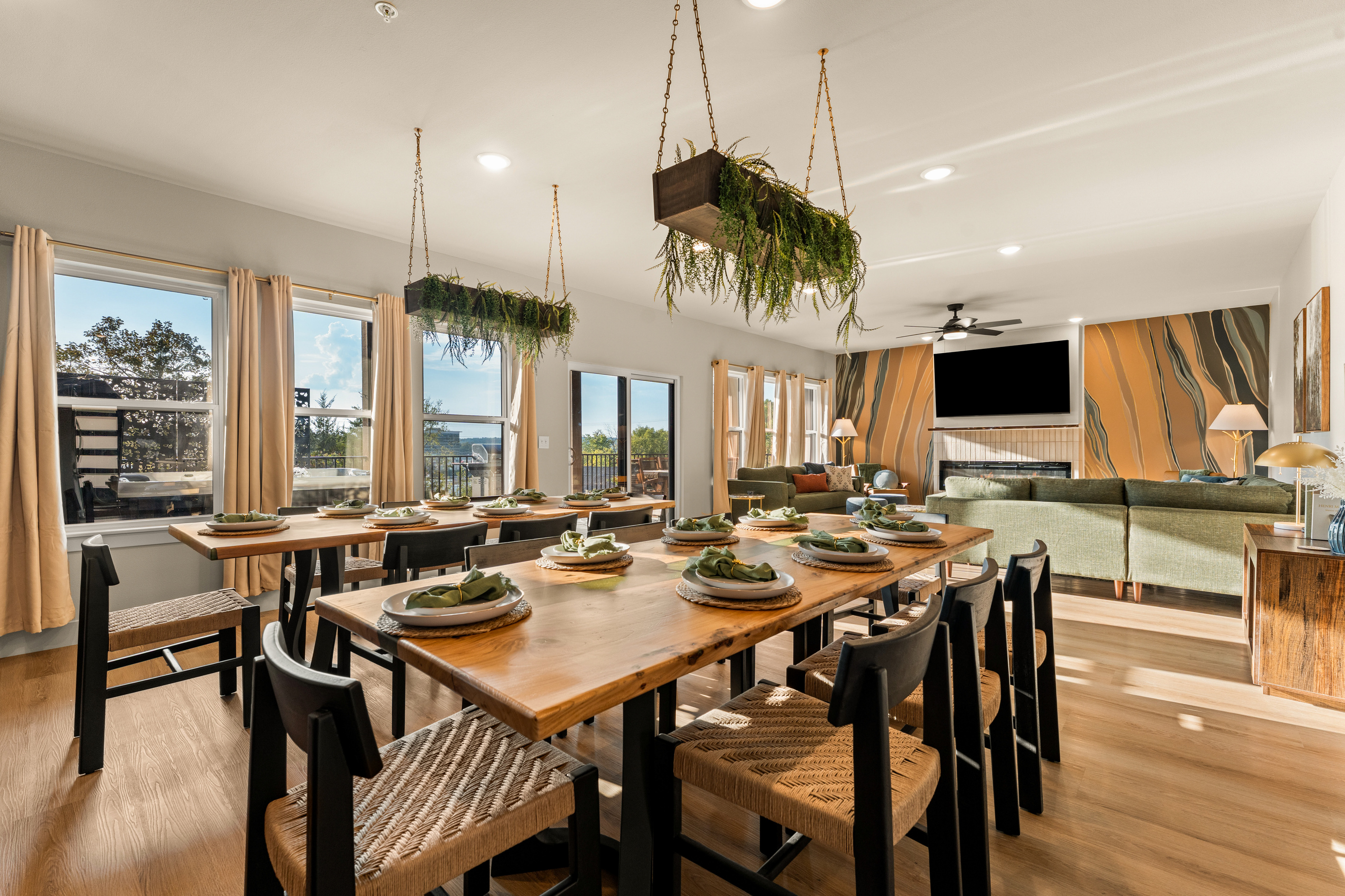 Dining/living view: Open-concept dining and living areas make it easy for everyone to spend time together.