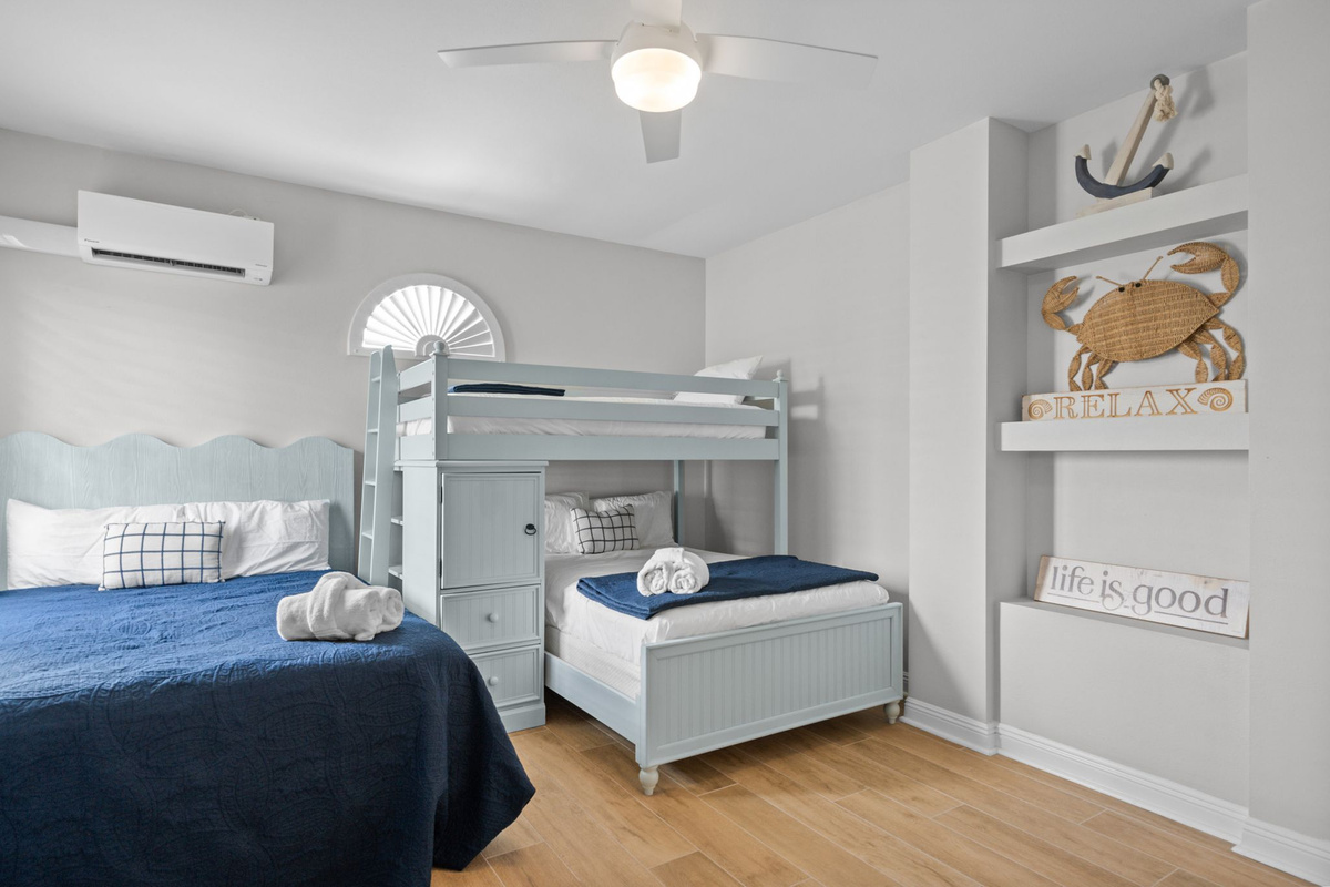 A cozy bedroom designed for rest, comfort, and peaceful mornings.
