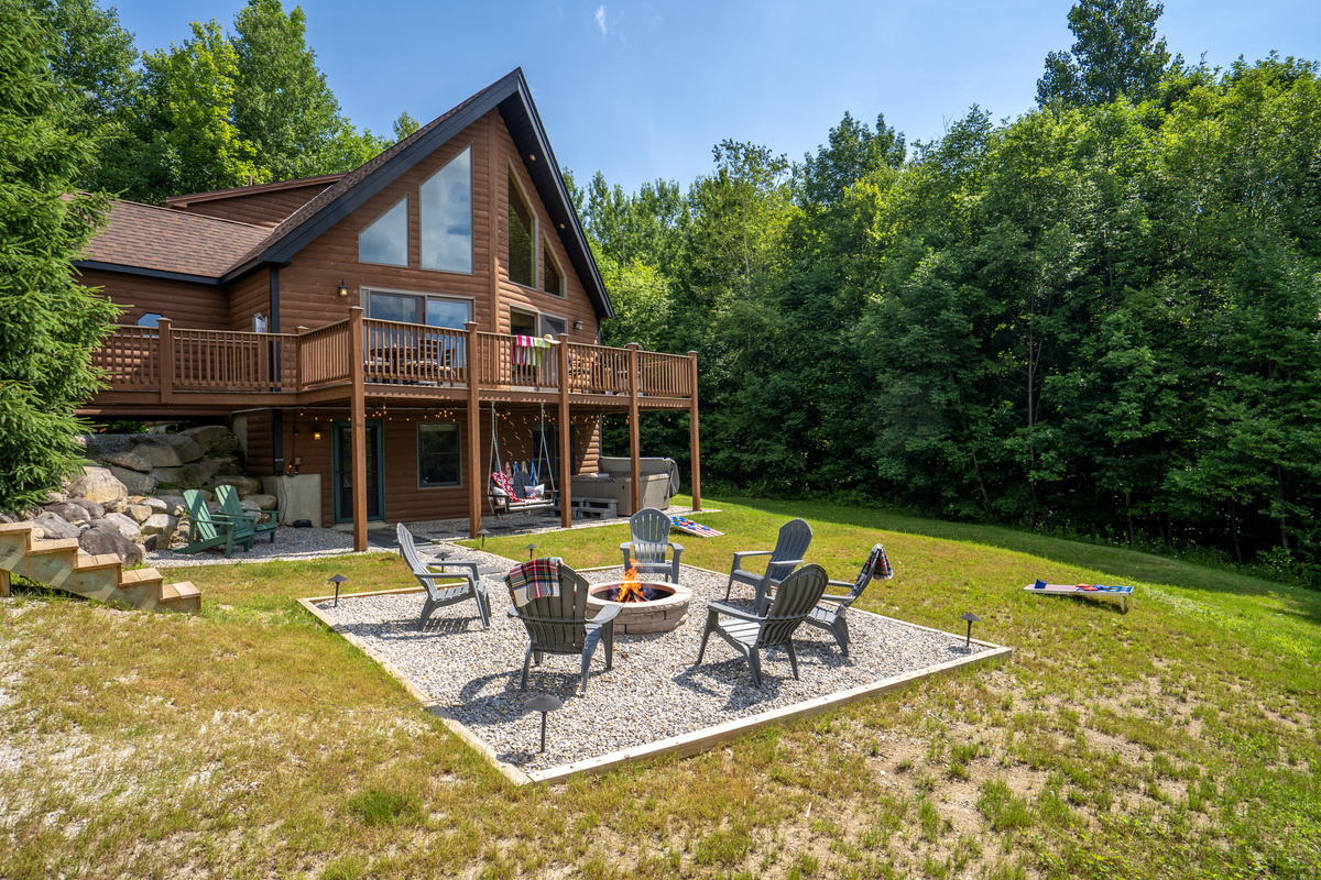 Surrounded by scenic mountain landscapes, the home's inviting exterior makes you feel right at home.