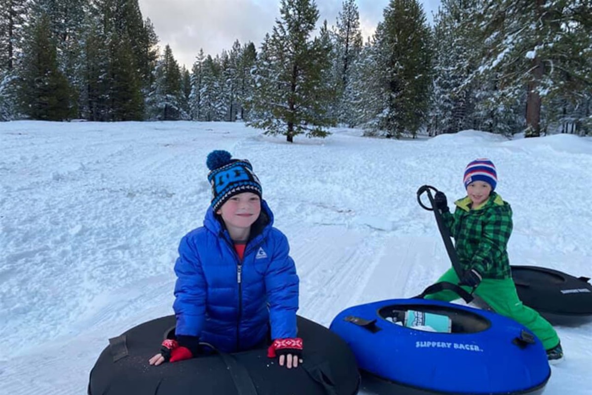 Winter fun! Snow Tubing in nearby Hendersonville. Make lasting winter memories!