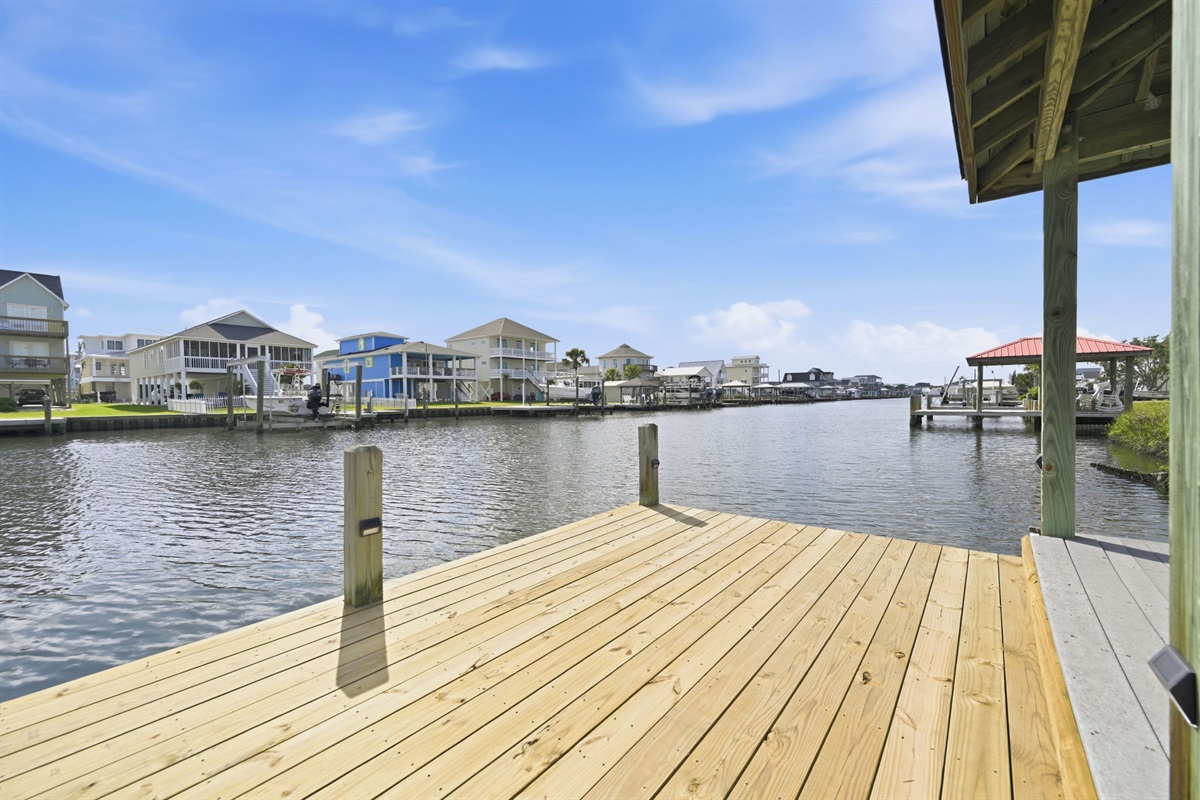 Your private dock is ready for sunset cruises, fishing days, and endless waterfront memories!