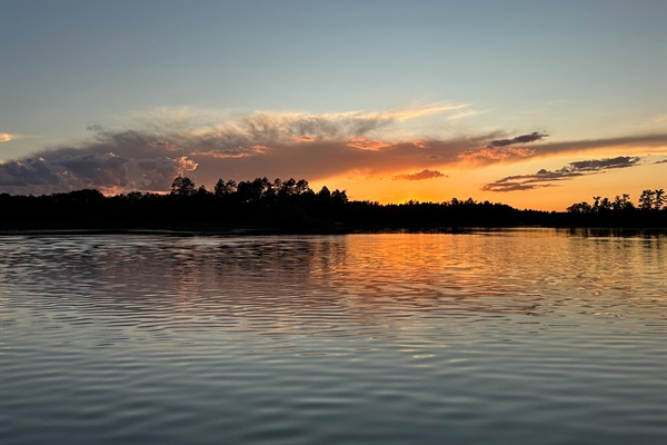 Enjoy the amazing sunset views from Red Pine Hideaway.