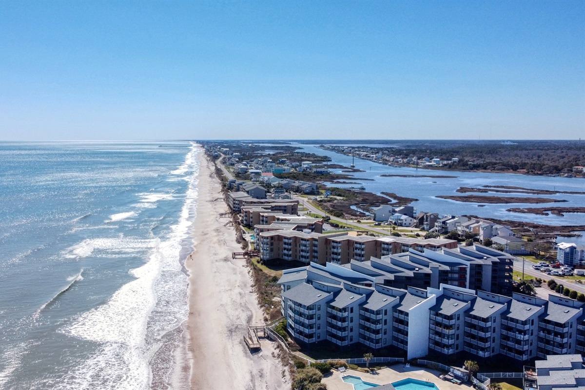 North Topsail Beach, looking south